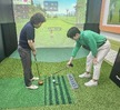 스크린 파크골프 실습 현장 모습^^